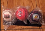 x3 Vintage cleveland indians ball lot with indians emblem