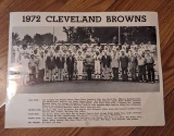 1972 CLEVELAND BROWNS TEAM PHOTO PICTURE OHIO