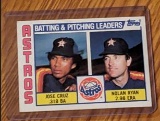 1984 Topps Nolan Ryan Jose Cruz #6 Houston Astros Batting Pitching Leaders MLB