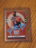 RJ Barrett RC autographed card w/coa