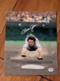 Pete Rose autographed 8x10 photo with PSA COA