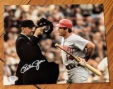 Pete Rose autographed autographed 8x10 photo with beckett coa