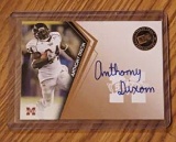 Anthony Dixon #PPS-AD signed auto 2010 Press Pass Bronze Football Trading Card