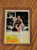 1981-82 Topps NBA Basketball #37 George Gervin San Antonio Spurs