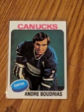 1975-76 Topps Canucks Hockey Card #60 Andre Boudrias