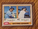 1977 Topps #1 Batting Leaders George Brett - Bill Madlock