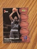 1995 CLASSIC 5-SPORT DIE-CUT #199 SHAQUILLE O'NEAL ORLANDO MAGIC