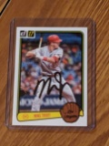 MIKE TROUT autographed card w/coa