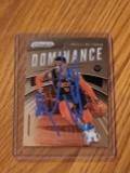 Russell Westbrook autographed card w/coa