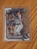 2022 Bowman Chrome Baseball 1st Prospect #BCP-10 Curtis Mead Tampa Bay Rays