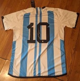 Lionel Messi autographed jersey shirt with coa