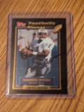 Warren Moon autographed card w/coa