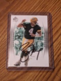 Brett Favre autographed card w/coa