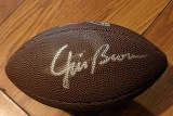 Jim Brown autographed football with coa