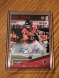 2018 Panini Playoff Red Zone Kurt Benkert #264 Rookie Auto RC Falcons Virginia