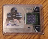 2012 Bowman Sterling #BSAR-RTU Robert Turbin RC Auto Jersey Seattle Seahawks