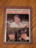 1964 Topps #10 1963 AL Home Run Leaders Harmon Killebrew D Stuart B Allison