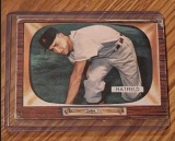 Vintage 1955 BASEBALL Card BOWMAN #187 FRED HATFIELD Infield Detroit Tigers