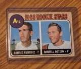 Roberto Rodriguez Darrell Osteen 1968 Topps A’s Rookie Stars Vintage