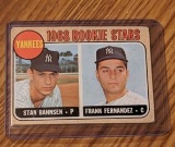 Stan Bahnsen & Frank Fernandez 1968 Topps Baseball Rookie Stars #214