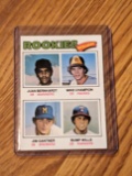1977 Topps - Rookie Infielders #494 Bump Wills, Jim Gantner (RC)