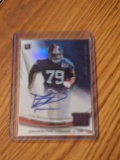 2013 Topps Platinum Auto Rookie Refractors Damontre Moore #A-DMO Rookie Auto RC