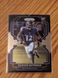2021 Panini Chronicles Prizm Black #PB-12 Rashod Bateman Rookie Card RC Ravens