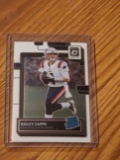 2022 Panini Donruss Optic Football Rated Rookie Bailey Zappe #229 RC Patriots