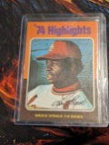1975 Topps #2 Lou Brock '74 Highlights Vintage Baseball Card St Louis Cardinals