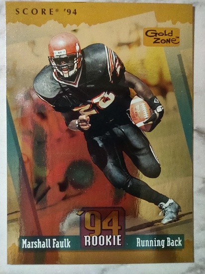 1994 Score Rookie Marshall Faulk Gold Zone Parallel #277