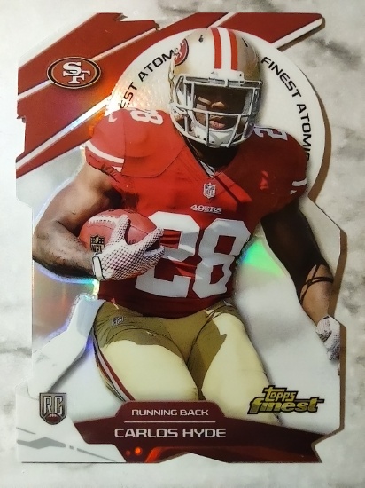 2014 Topps Finest Atomic Rookies Carlos Hyde