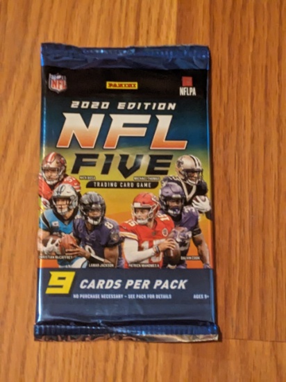 PANINI 2020 EDITION NFL Five Foil Pack