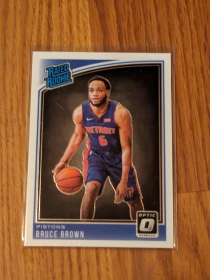 Bruce Brown Rated Rookie 2018-19 Panini Donruss Optic RC #161