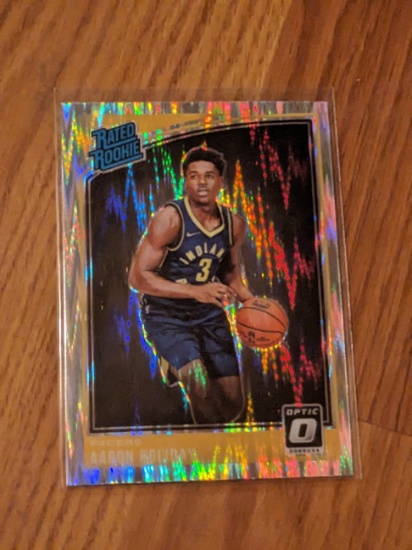 2018-19 Donruss Optic Shock Rated Rookie card #176 Aaron Holiday RC