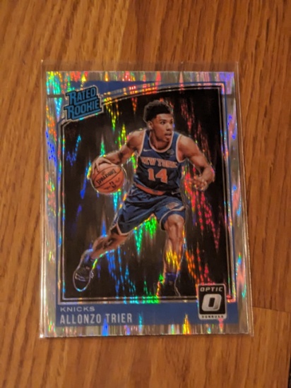 2018-19 Panini Donruss Optic ALLONZO TRIER Rated Rookie Shock Prizm #175