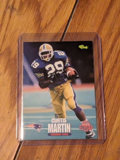 1995 CLASSIC NFL ROOKIES CURTIS MARTIN NEW ENGLAND PATRIOTS #84