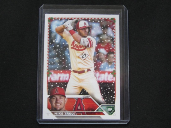2023 TOPPS HOLIDAY MIKE TROUT ANGELS