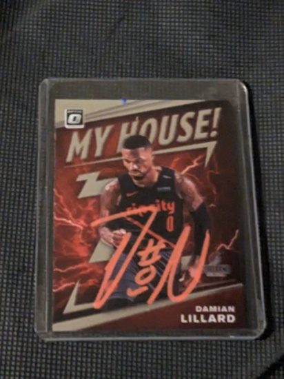 Damian Lillard autographed card w/coa