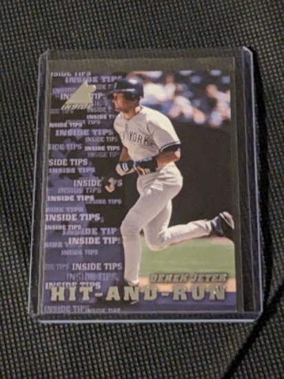 Derek Jeter 1998 Pinnacle Inside Hit And Run Club New York Yankees #133 HOF