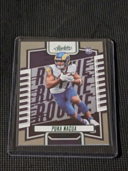 2023 Panini Absolute Puka Nacua RC Rookie ROY SP #189 green foil SP insert Los Angeles Rams