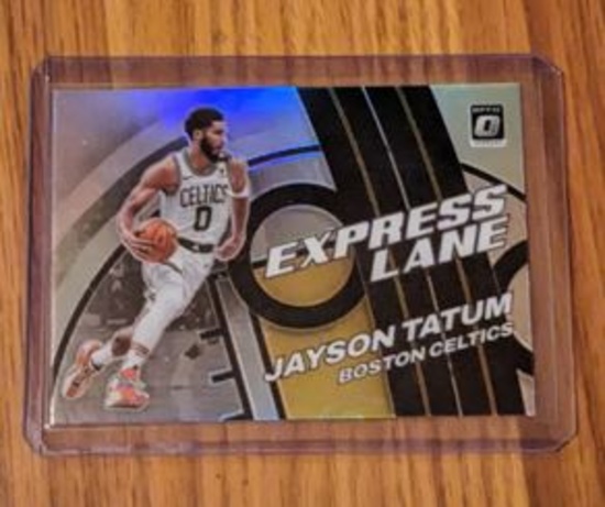 2021-22 JAYSON TATUM Panini Donruss Optic HOLO Express Lane Silver #23 | Celtics