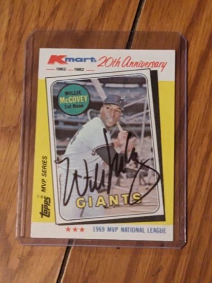 Willie McCovey autographed card w/coa