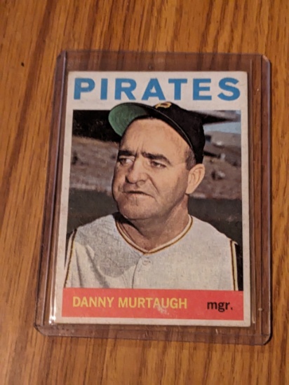 1964 Topps Baseball Danny Murtaugh Pittsburgh Pirates Card #141