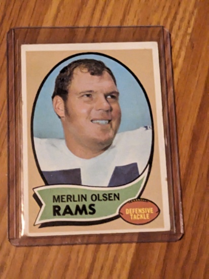 1970 Topps Merlin Olsen #237 - Los Angeles Rams - Vintage HOF