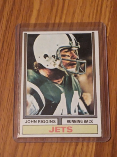 Vintage 1974 Topps Football #280 John Riggins New York Jets HOF