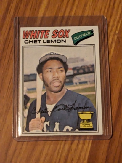 1977 Topps Vintage Baseball Card Chet Lemon Chicago White Sox #58