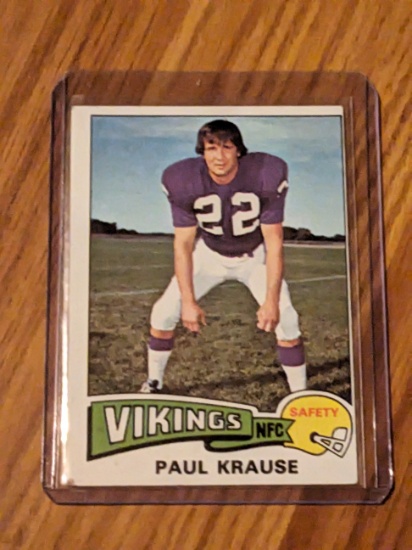 1975 Topps Paul Krause Minnesota Vikings #496