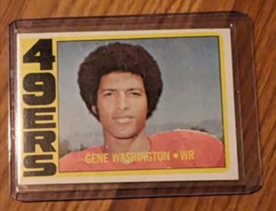 1972 Topps #90 Gene Washington San Fransisco 49er Vintage Football Card