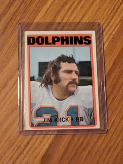 1972 Topps #9 Jim Kiick Miami Dolphins NFL Vintage Football Card