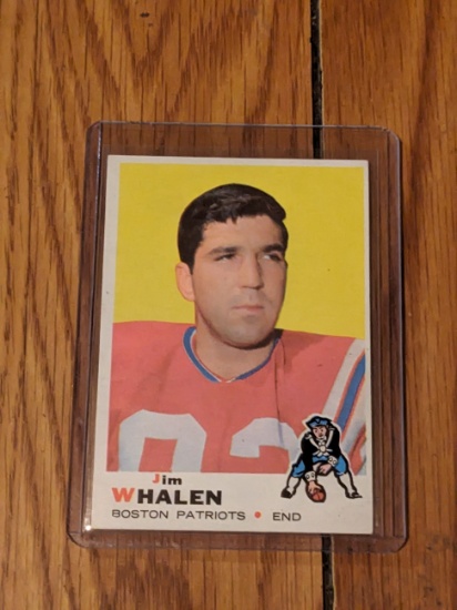 1969 Topps #203 Jim Whalen Boston Patriots NFL Vintage Football Card